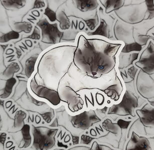 No Cat Sticker No Cat Sticker