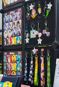 charms, lanyards, and buttons - photo by @HyruleSnaps